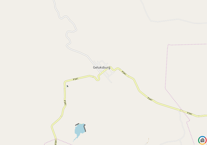 Map location of Geluksburg
